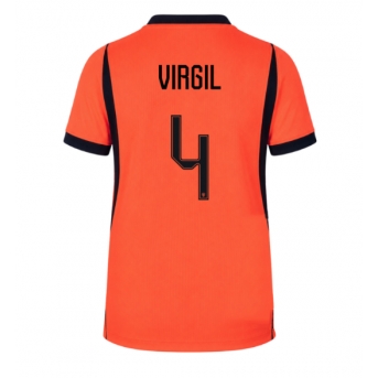Billige Fotballdrakt Nederland Virgil van Dijk #4 Replika Hjemmedrakt VM 2026 Kortermet